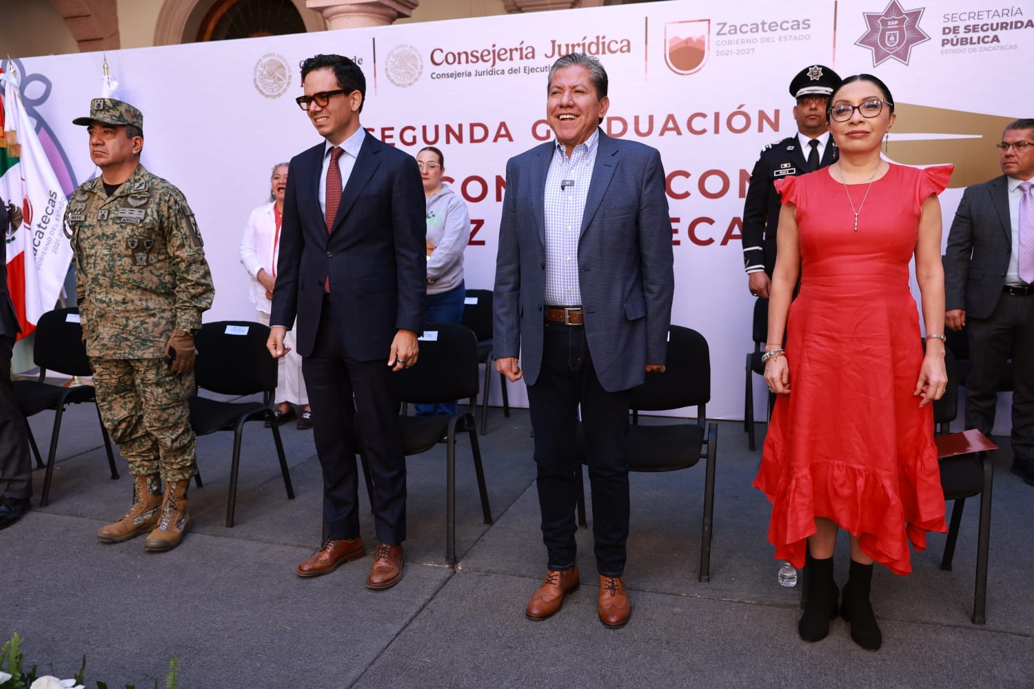 ENCABEZA GOBERNADOR DAVID MONREAL CEREMONIA DE LA SEGUNDA GRADUACIÓN DEL PROGRAMA RECONECTA CON LA PAZ EN ZACATECAS.