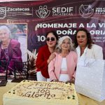 CELEBRAN 100 AÑOS DE VIDA DE LA SEÑORA GLORIA, EN CASA HOGAR PARA LA TERCERA EDAD.
