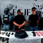 CAPTURAN FUERZAS DE SEGURIDAD A DOS PRESUNTOS GENERADORES DE VIOLENCIA; LES ASEGURAN ARMAS, EXPLOSIVOS Y DROGA EN ZACATECAS.<br>