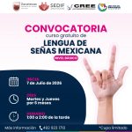 ABRE CREE INSCRIPCIONES PARA CURSO GRATUITO DE LENGUA DE SEÑAS MEXICANA NIVEL BÁSICO.