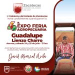 EN BENEFICIO DEL SECTOR CAMPESINO ZACATECANO, GOBERNADOR DAVID MONREAL INVITA A LA EXPO FERIA AGROPECUARIA GUADALUPE 2026.