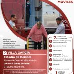 UNIDADES MÉDICAS MÓVILES OFRECERÁN SERVICIOS A FAMILIAS DE VILLA GARCÍA.<br>