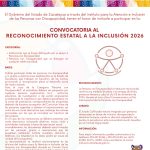 PRESENTA GOBIERNO DE ZACATECAS CONVOCATORIA AL RECONOCIMIENTO ESTATAL A LA INCLUSIÓN 2026